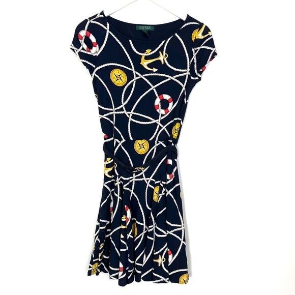 Lauren Ralph Lauren Nautical Print Dress - Picture 2 of 10